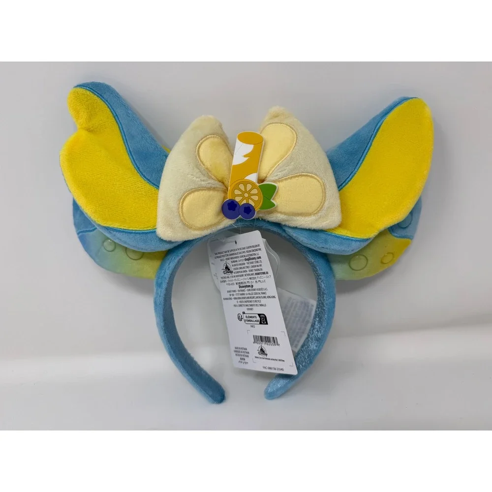 Disney Parks Lemonade Blueberry Munchling Plush Ear Headband Blue Yellow NEW